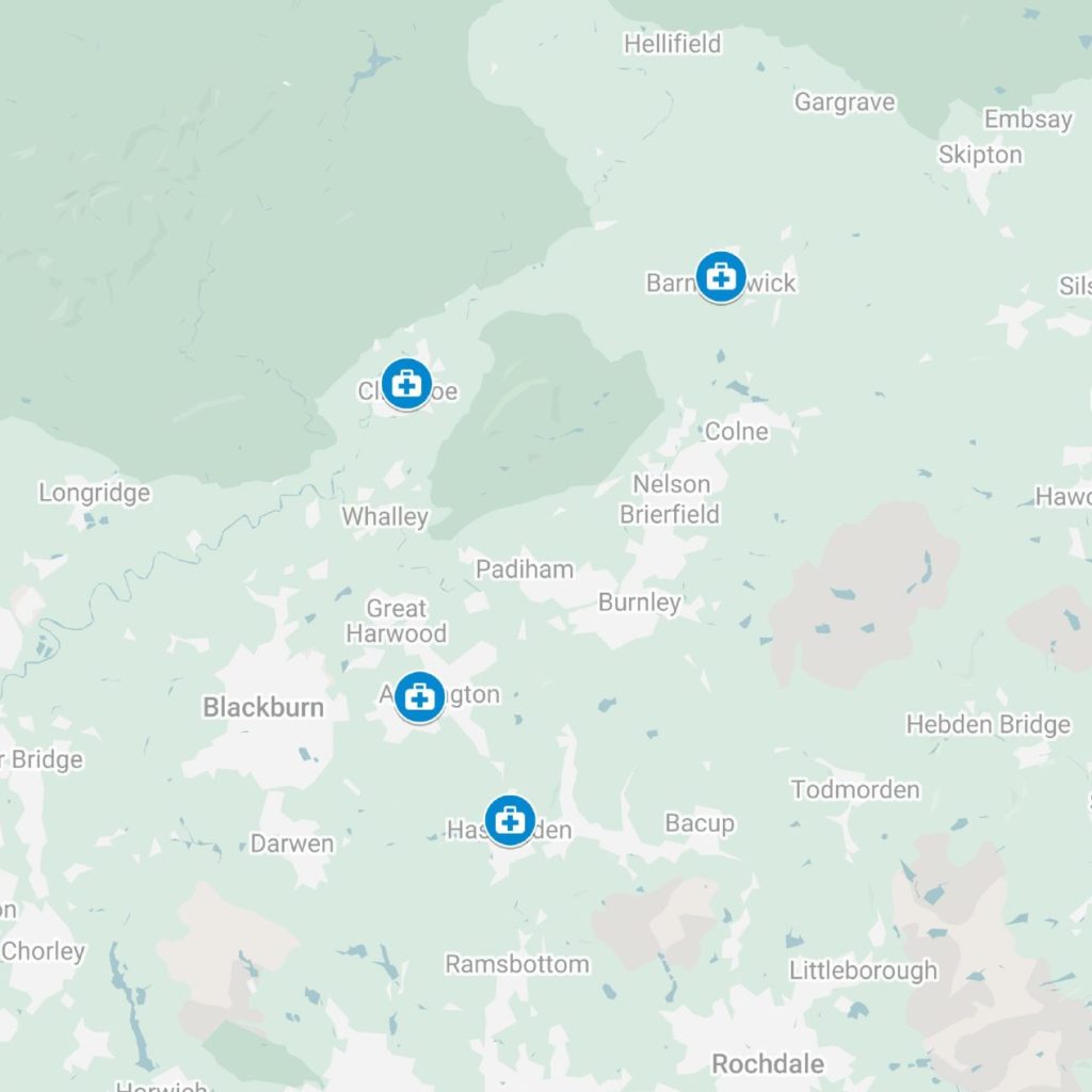 research academy hub locations displayed on an expandable map